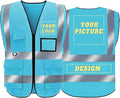 BeautyWill Custom Safety Vest Logo Class 2 High Visibility Reflevtive Vest by BeautyWill