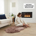Premium Genuine Sheepskin Rug 2' x 6' Long Fur Soft & Natural Bedside Area Rug - Image 9