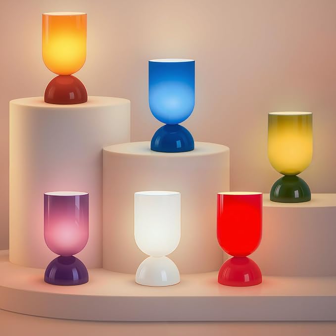 8.9" Modern Glass Table Lamp for Living Room, Dimmable Desk Lamps for Bedroom - Image 9