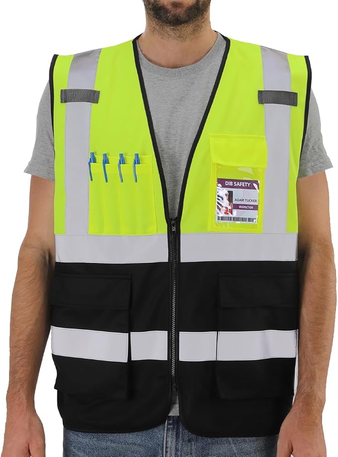 Dib Safety Reflective Vest High Visibility by HighVisibilityWorkwear