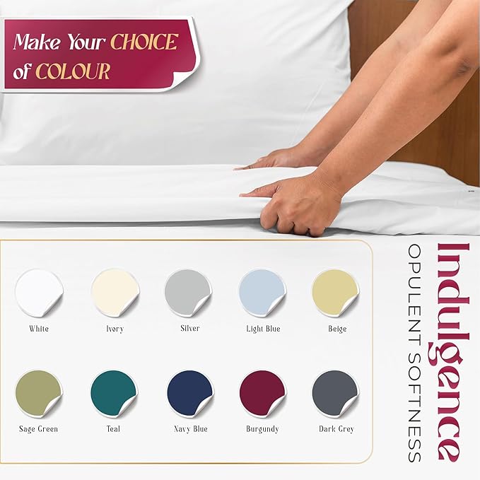 Mayfair Linen 100% Egyptian Cotton Queen Sheet Set - Image 7