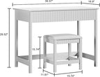 ChooChoo 40 Inch Modern Desk - Image 3