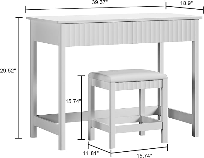 ChooChoo 40 Inch Modern Desk - Image 3