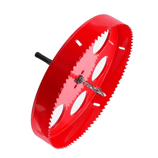 9 inch / 230mm Hole Saw with SDS Plus Arbor and Hex Shank Arbor, HSS Bi-Metal - Image 3