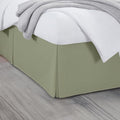 Queen Bed Skirt, Luxury 15 Inch Drop Sage Pleated Bed Skirt, Double Brushed by Unknown