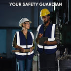 TICONN Reflective Safety Vest High Visibility Class II Mesh Vest - Image 6