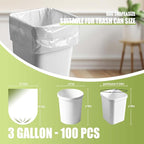 Zhuqing 3 Gallon Trash Bags, 10L Biodegradable Garbage Bags - Image 2