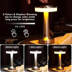 VIHOSE Cordless Table Lamps LED Portable Rechargeable Table Lamp - Image 4