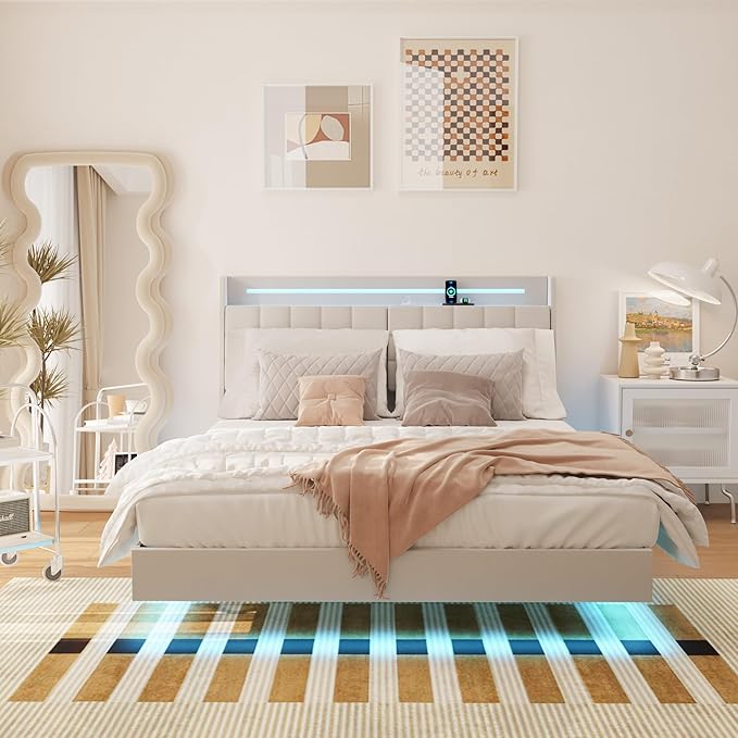 Queen Size Floating Bed Frame - Image 8