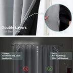 BGment Thermal Insulated 100% Blackout Curtains - Image 6