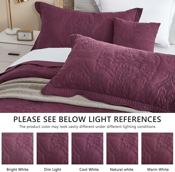 CHIXIN Bedspread Coverlet Quilt Set Full Size - Image 4