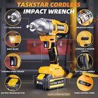 Cordless Impact Wrench 1/2 Inch, 1200N·m Brushless High Torque Impact Gun - Image 9