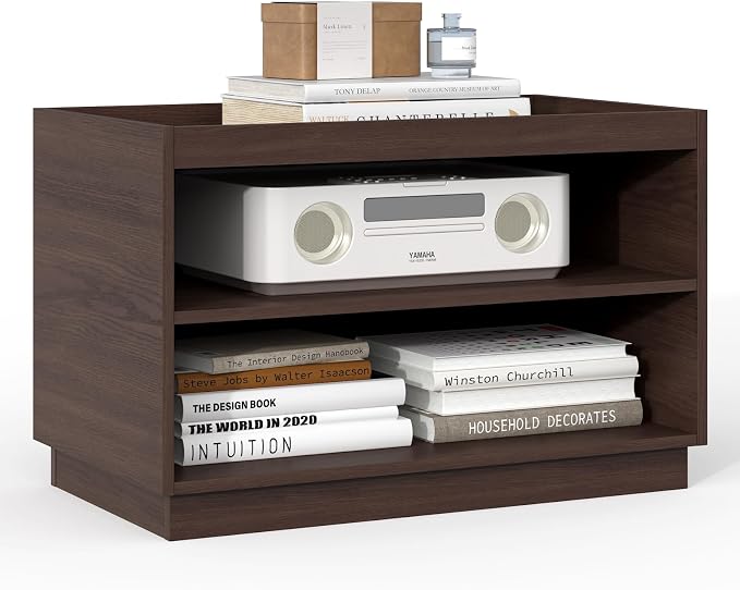 Stackable Storage 2-Shelf, Wood Stackable Closet Organizer Modern Large by PinkMuse
