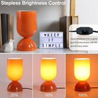 8.9" Modern Glass Table Lamp for Living Room, Dimmable Desk Lamps for Bedroom - Image 7