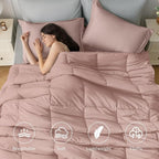 JOLLYVOGUE Twin XL Comforter Set, Ultra-Soft Bed in a Bag Twin XL Size 5 Pieces - Image 2