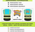 BeautyWill Custom Logo 10/20 Pack Safety Vest Class2 High Visibility Vest - Image 3