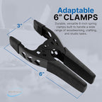 Lot of 4-6" inch Spring Clamp Large Super Heavy Duty Spring Metal All Black - Image 3