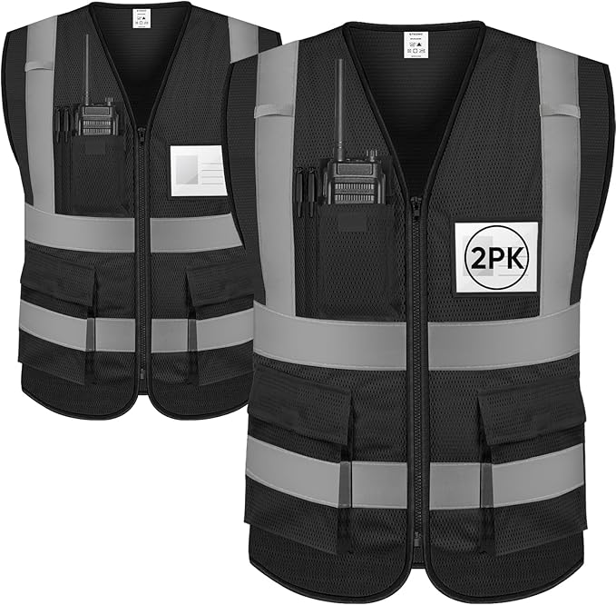 TICONN Reflective Safety Vest High Visibility Class II Mesh Vest by TICONN