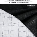 RYB HOME Soundproof & Dust Particle Filtering Curtains Blackout Window Treatment - Image 6