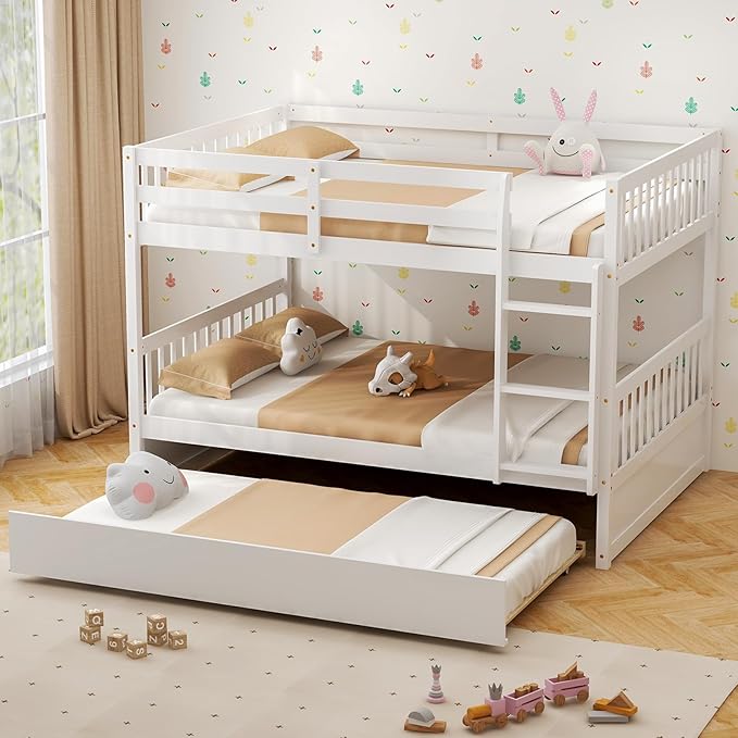 KOMFOTT Wood Full Over Full Bunk Bed by KOMFOTT