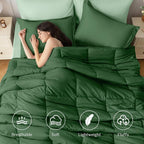 JOLLYVOGUE Twin XL Comforter Set, Ultra-Soft Bed in a Bag Twin XL Size 5 Pieces - Image 2