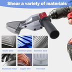Professional Sheet Metal Cutter Drill Attachment, Heavy Duty Metal Shear - Image 7