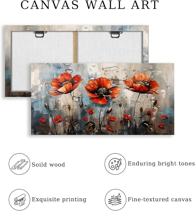 SERIMINO Large Wall Art for Living Room, Nature Floral Botanical Canvas Prints - Image 5