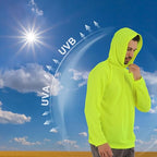 Breathable Work Long Sleeve Sun Shirt Hoodie, Sun Protection Shirts Quick Dry - Image 4