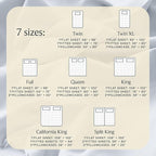 LuxClub 3 PC Twin XL Sheet Set, Deep Pockets Wrinkle Free Cooling Bed Sheets - Image 4
