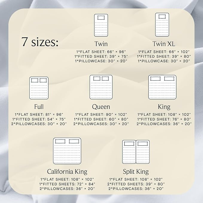 LuxClub 3 PC Twin XL Sheet Set, Deep Pockets Wrinkle Free Cooling Bed Sheets - Image 4