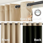 BGment Short 100% Blackout Curtains - Image 6