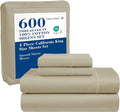 LANE LINEN 600 Thread Count 100% Mercerized Cotton California King Sheet Sets by LaneLinen