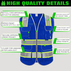 BeautyWill Custom Logo 10/20 Pack Safety Vest Class2 High Visibility Vest - Image 6