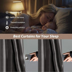 Room Divider Curtains with Ceiling Curtain Track Set Window Curtain - Image 4
