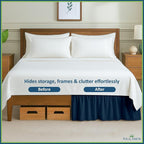 Rajlinen Ruffled Bed Skirt California King, 10 Inch Drop Dust Ruffle - Image 7