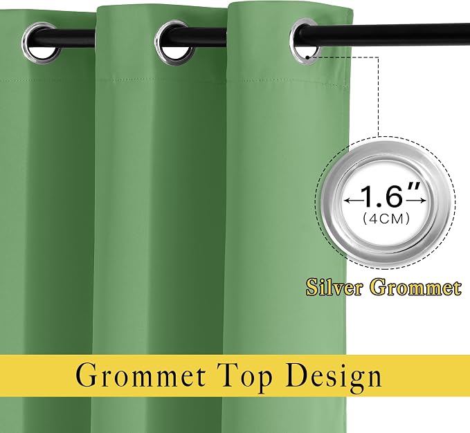 NICETOWN Blackout Sliding Door Curtains 84 Inch Length, Extra Wide Room Divider - Image 5