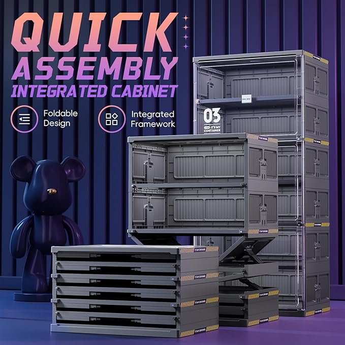 JEKO&JEKO 10-Tier Foldable Shoe Storage Cabinet - Image 6