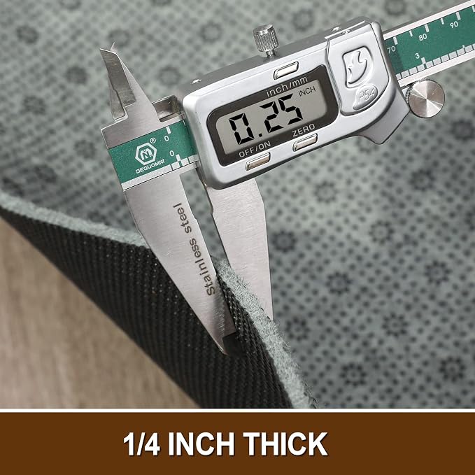 LINLA Dual Surface Felt+Rubber Non-Slip Rug Pad, 1/4" Thick, Strong Grip - Image 3
