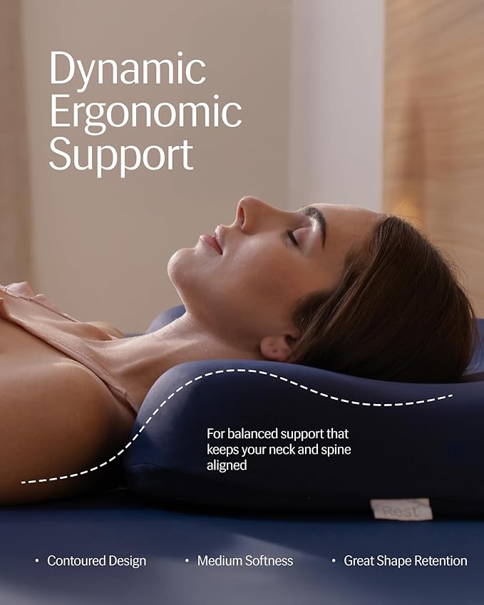 REST® Evercool® Cooling Pillow, Instant Cool-to-Touch Shell Fabric & Breathable - Image 3