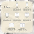 LuxClub 4 PC Extra Deep Pocket Split King Sheet Set, Wrinkle Free Cooling Bed - Image 4