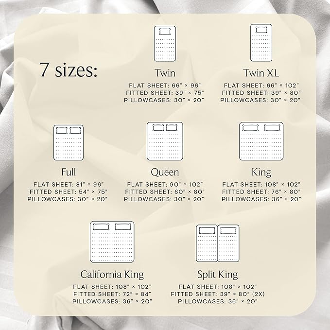 LuxClub 4 PC Extra Deep Pocket Split King Sheet Set, Wrinkle Free Cooling Bed - Image 4