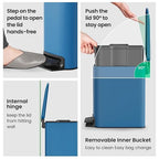 Cesun Small Bathroom Trash Can - Image 6