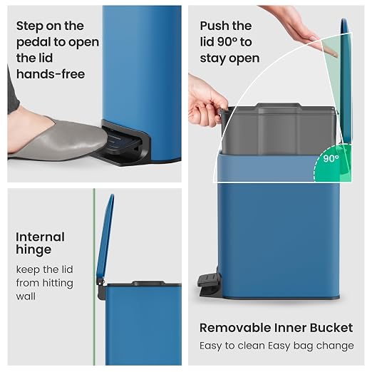 Cesun Small Bathroom Trash Can - Image 6