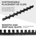 ALOANES 3 PC ABS Socket Organizer, 1/2 Inch Drive Rail Holders, Heavy Duty Racks - Image 6