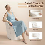 Swivel Accent Chair Set of 2, 360° Swivel Round Chair - Image 6