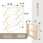 Pennsylvania Woodworks Premium American Maple Clothes Drying Rack - Image 5