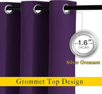 NICETOWN Blackout Living Room Curtains Extra Wide, Triple Weave Grommet Top - Image 2