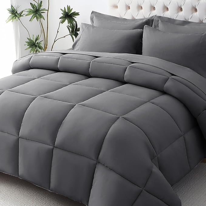 JOLLYVOGUE Twin XL Comforter Set, Ultra-Soft Bed in a Bag Twin XL Size 5 Pieces by JOLLYVOGUE