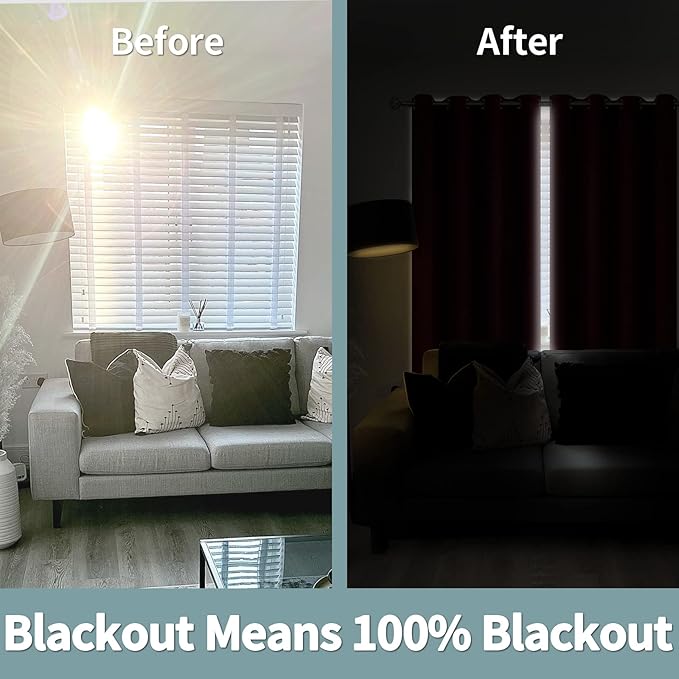 BGment Thermal Insulated 100% Blackout Curtains - Image 3