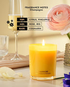 96NORTH | Pure Champagne Candle | 100% Natural Soy Wax | One Wick Jar Candle | - Image 2